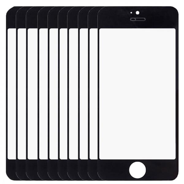 10 PCS for iPhone 5 & 5S Front Screen Outer Glass Lens(Black) iPhone Replacement Parts Apple iPhone 5 & 5S