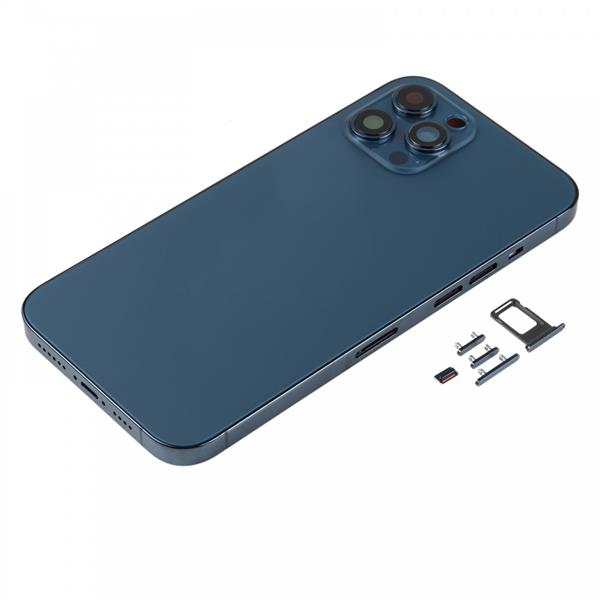 Back Housing Cover with SIM Card Tray & Side keys & Camera Lens for iPhone 12 Pro Max(Blue) iPhone Replacement Parts Apple iPhone 12 Pro Max