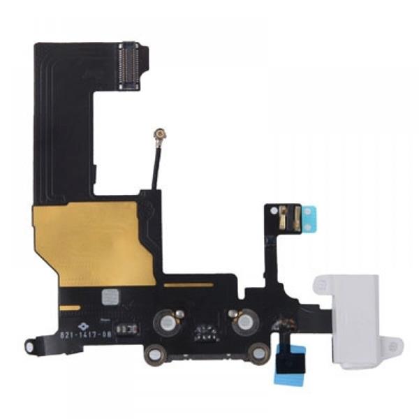 Dock Connector with Headphone Jack Flex Cable Repair for iPhone 5(White) iPhone Replacement Parts Apple iPhone 5