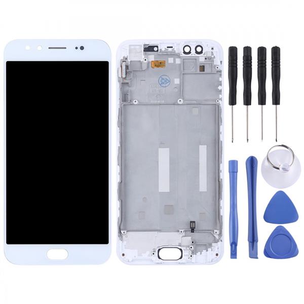 TFT Materials LCD Screen and Digitizer Full Assembly with Frame for Vivo X9(White) Vivo Replacement Parts Vivo X9