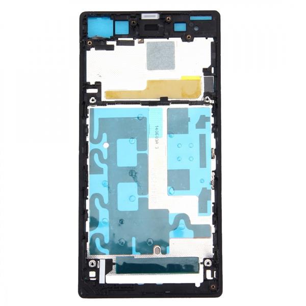 Front Housing LCD Frame Bezel Plate  for Sony Xperia Z1 / C6902 / L39h / C6903 / C6906 / C6943(Black) Sony Replacement Parts Sony Xperia Z1