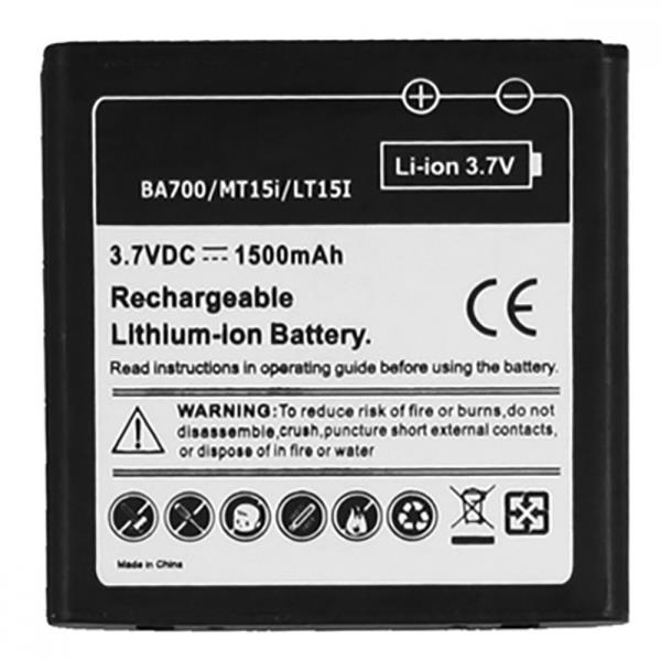 1500mAh Mobile Phone Battery for Sony Ericsson BA700 / MT15i / Xperia Neo Sony Replacement Parts Sony Ericsson BA700