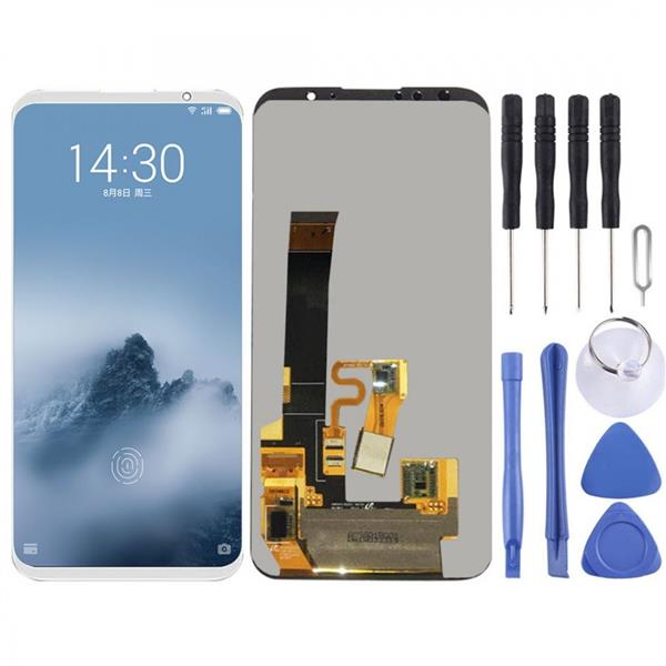 LCD Screen And Digitizer Full Assembly For Meizu 16 / 16th / M882H / M882Q(White) Meizu Replacement Parts Meizu 16