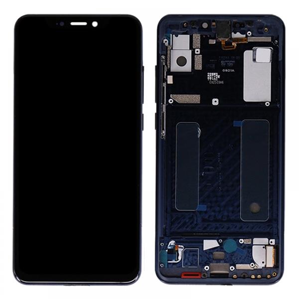 LCD Screen and Digitizer Full Assembly With Frame for ZTE AXON 9 Pro(Black)  ZTE AXON 9 Pro