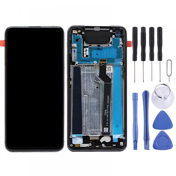 LCD Screen and Digitizer Full Assembly with Frame for Asus Zenfone 6 ZS630KL I01WD (Black) Asus Replacement Parts Asus Zenfone 6 ZS630KL