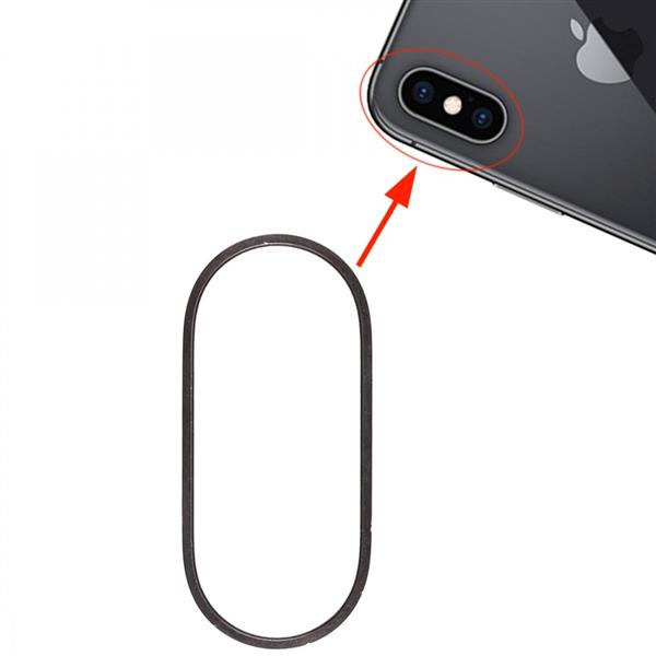 Rear Camera Glass Lens Metal Protector Hoop Ring for iPhone XS & XS Max (Black) iPhone Replacement Parts Apple iPhone XS & XS Max