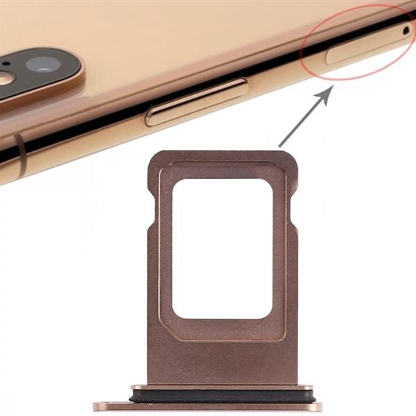 SIM Card Tray for iPhone XS Max (Single SIM Card)(Gold) iPhone Replacement Parts Apple iPhone XS Max