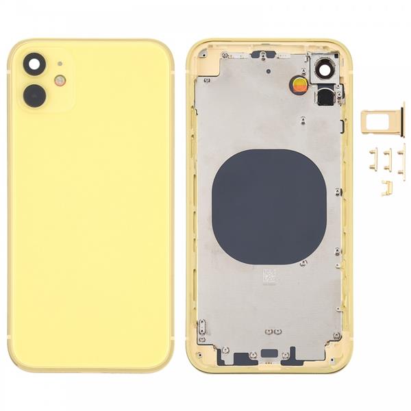Back Housing Cover with Appearance Imitation of iPhone 12 for iPhone XR(Yellow) iPhone Replacement Parts Apple iPhone XR