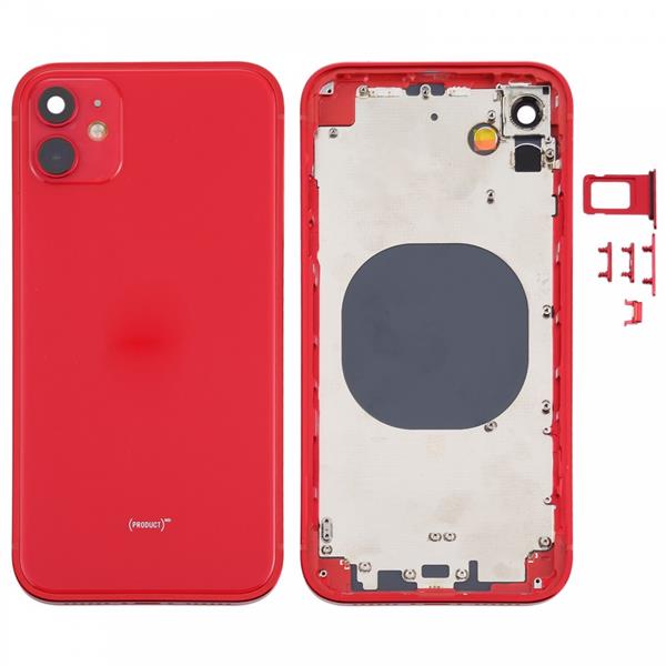 Back Housing Cover with Appearance Imitation of iPhone 12 for iPhone XR(Red) iPhone Replacement Parts Apple iPhone XR