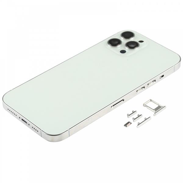 Back Housing Cover with SIM Card Tray & Side keys & Camera Lens for iPhone 12 Pro Max(White) iPhone Replacement Parts Apple iPhone 12 Pro Max