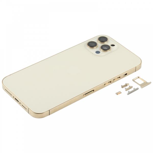 Back Housing Cover with SIM Card Tray & Side keys & Camera Lens for iPhone 12 Pro Max(Gold) iPhone Replacement Parts Apple iPhone 12 Pro Max
