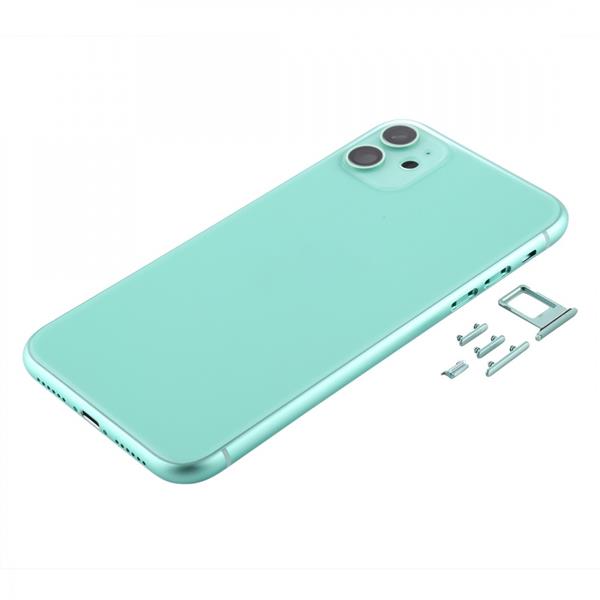 Back Housing Cover with SIM Card Tray & Side keys & Camera Lens for iPhone 11(Green) iPhone Replacement Parts Apple iPhone 11