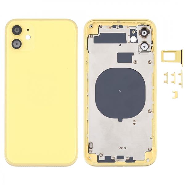 Back Housing Cover with Appearance Imitation of iPhone 12 for iPhone 11(Yellow) iPhone Replacement Parts Apple iPhone 11