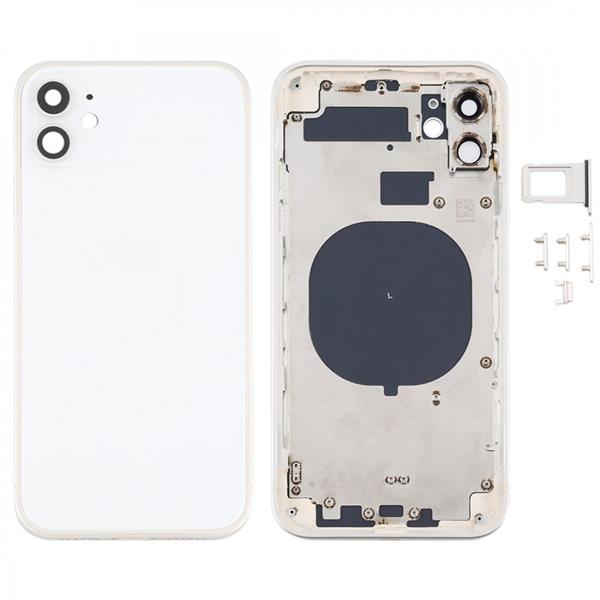 Back Housing Cover with Appearance Imitation of iPhone 12 for iPhone 11(White) iPhone Replacement Parts Apple iPhone 11