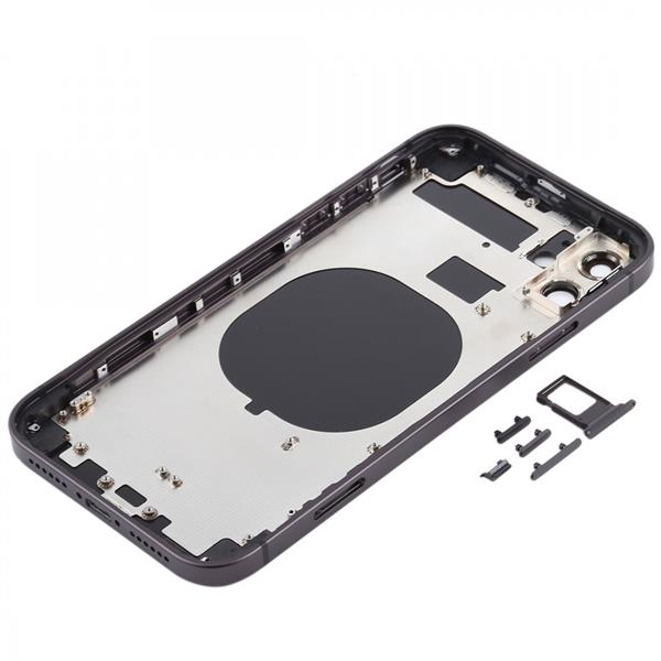 Back Housing Cover with Appearance Imitation of iPhone 12 for iPhone 11(Black) iPhone Replacement Parts Apple iPhone 11