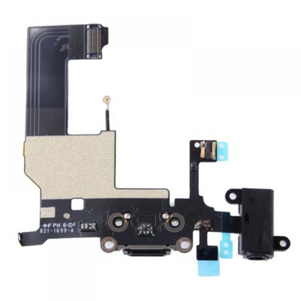 Dock Connector with Headphone Jack Flex Cable Repair for iPhone 5 (Black) iPhone Replacement Parts Apple iPhone 5