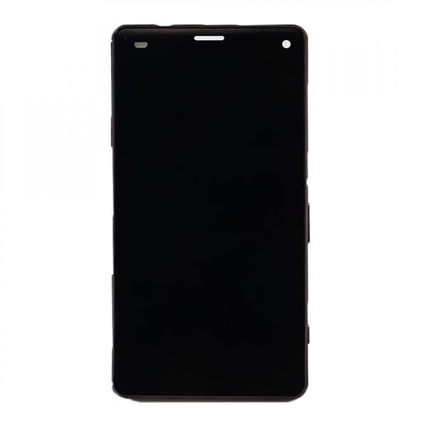 LCD Screen and Digitizer Full Assembly with Frame for Sony Xperia Z3 Mini Compact(Black) Sony Replacement Parts Sony Xperia Z3 Mini Compact