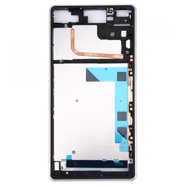 Front Housing LCD Frame Bezel Plate  for Sony Xperia Z3 / L55w / D6603(White) Sony Replacement Parts Sony Xperia Z3