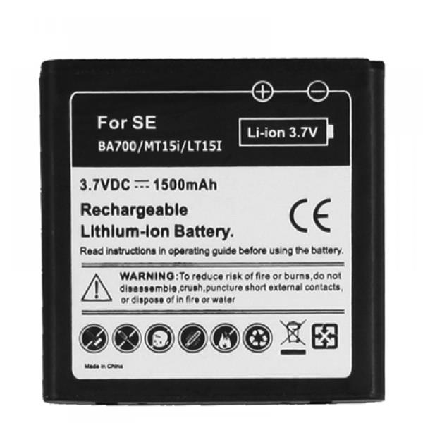 1500mAh Mobile Phone Battery for Sony Ericsson BA700 / MT15i / Xperia Neo(Black) Sony Replacement Parts Sony Ericsson BA700