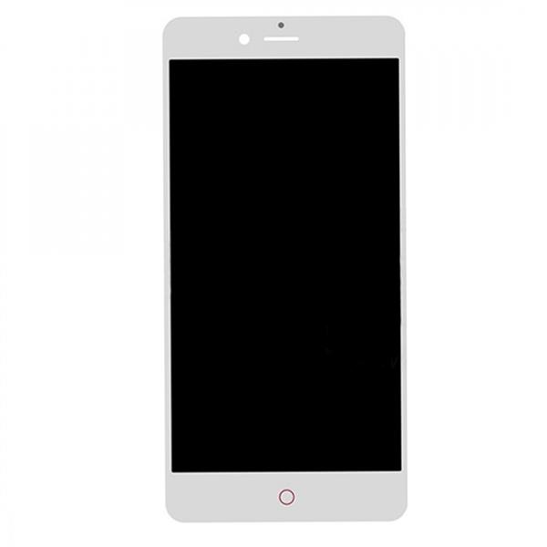 For ZTE Nubia Z11 miniS / NX549J LCD Screen and Digitizer Full Assembly(White)  ZTE Nubia Z11 miniS