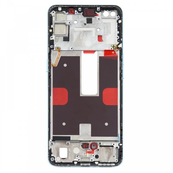 Front Housing LCD Frame Bezel Plate for OPPO Reno4 5G/Reno4 4G CPH2113 PDPM00 PDPT00 CPH2091 (Baby Blue) Oppo Replacement Parts OPPO Reno4
