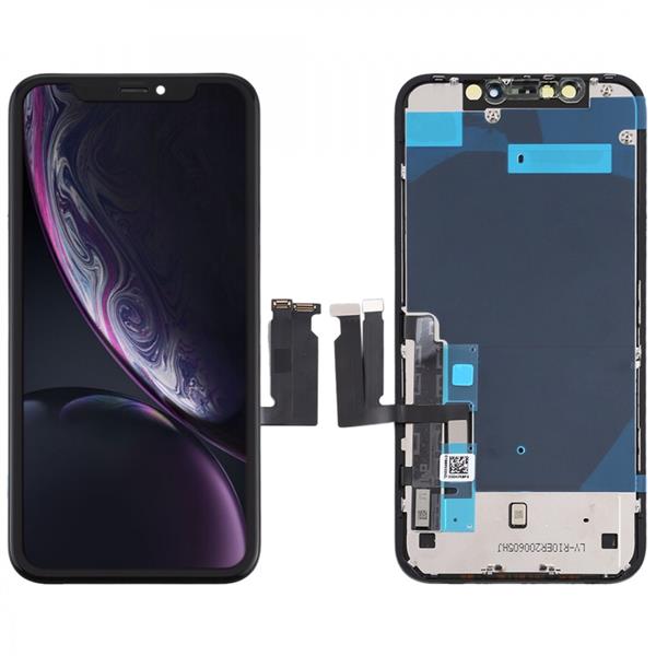 incell TFT Material LCD Screen and Digitizer Full Assembly for iPhone XR(Black) Oppo Replacement Parts Apple iPhone XR