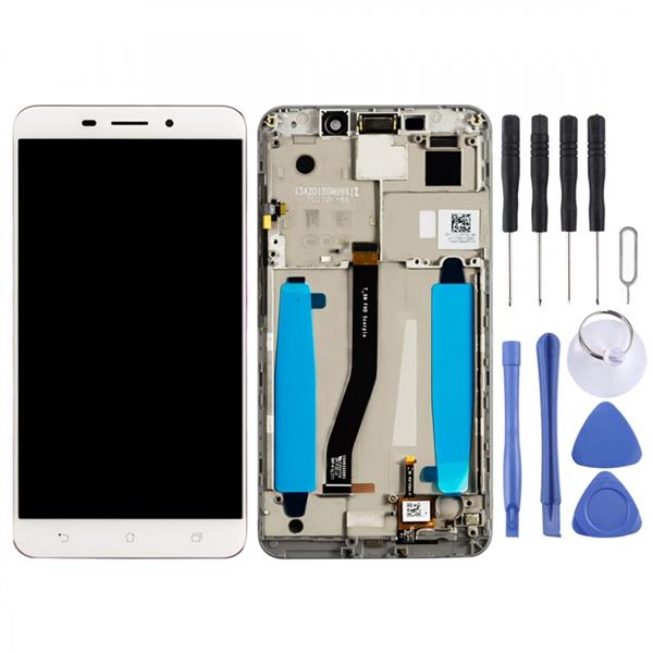 LCD Screen and Digitizer Full Assembly with Frame for Asus ZenFone 3 Laser ZC551KL Z01BDC(White) Asus Replacement Parts Asus Zenfone 3 Laser