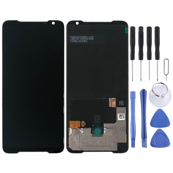 AMOLED Material LCD Screen and Digitizer Full Assembly for Asus ROG Phone II ZS660KL(Black) Asus Replacement Parts Asus ROG Phone II