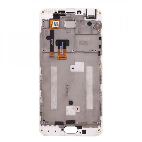 For Meizu M3 Note / Meilan Note 3 (China Version) LCD Screen and Digitizer Full Assembly with Frame (White) Meizu Replacement Parts Meizu M3 Note