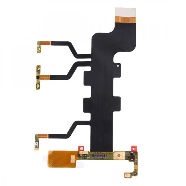 Power Button & Volume Button & Microphone Ribbon Flex Cable  for Sony Xperia T2 Ultra Dual / XM50h / D5322 Sony Replacement Parts Sony Xperia T2 Ultra