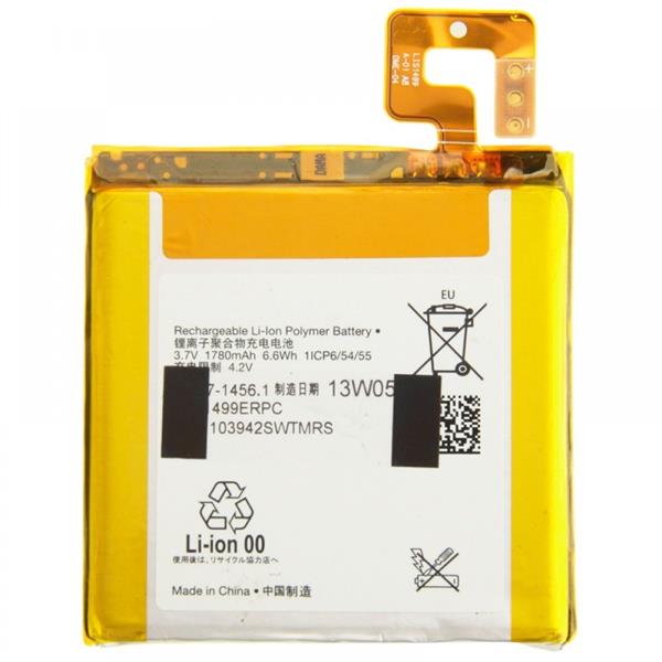 1780mAh Rechargeable Li-Polymer Battery for Sony Xperia T / LT30p Sony Replacement Parts Sony Xperia T