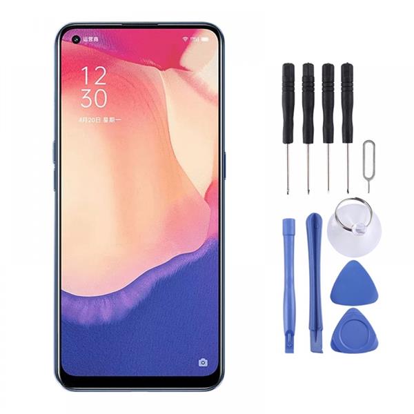 Original AMOLED Material LCD Screen and Digitizer Full Assembly for OPPO Reno4 SE(China) PEAM00, PEAT00 Oppo Replacement Parts OPPO Reno4 SE