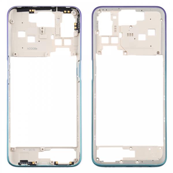 Middle Frame Bezel Plate for OPPO A52 CPH2061 / CPH2069 (Global) / PADM00 / PDAM10 (China) (Black) Oppo Replacement Parts OPPO A52