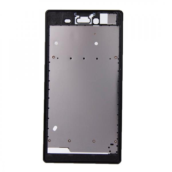 Front Housing  with Adhesive Sticker for Sony Xperia T3(Black) Sony Replacement Parts Sony Xperia T3