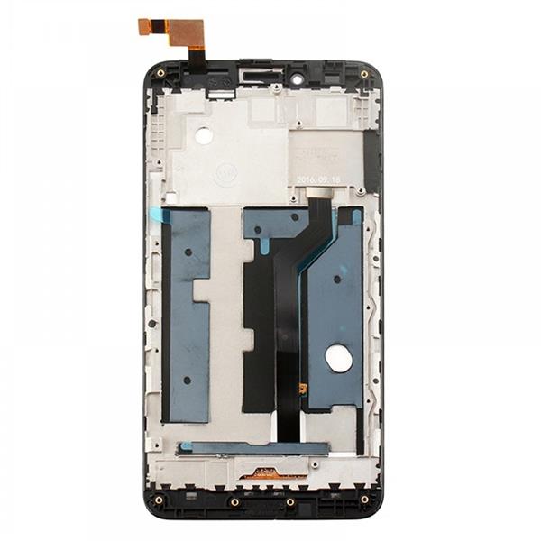 For ZTE ZMax Pro / Z981 LCD Screen and Digitizer Full Assembly with Frame(Black)  ZTE ZMax Pro