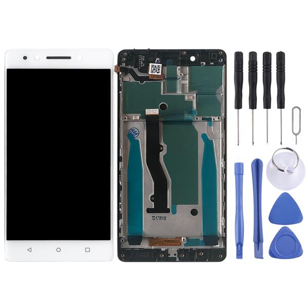 LCD Screen and Digitizer Full Assembly with Frame for Lenovo K8 Note XT1902-3(White) Asus Replacement Parts Lenovo K8 Note