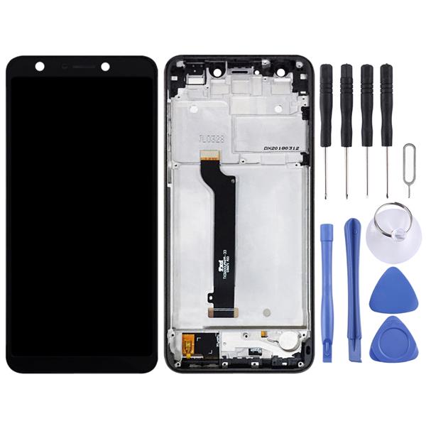 LCD Screen and Digitizer Full Assembly with Frame for Asus ZenFone 5 Lite X017DA ZC600KL S630 SDM630 (Black) Asus Replacement Parts Asus Zenfone 5 Lite