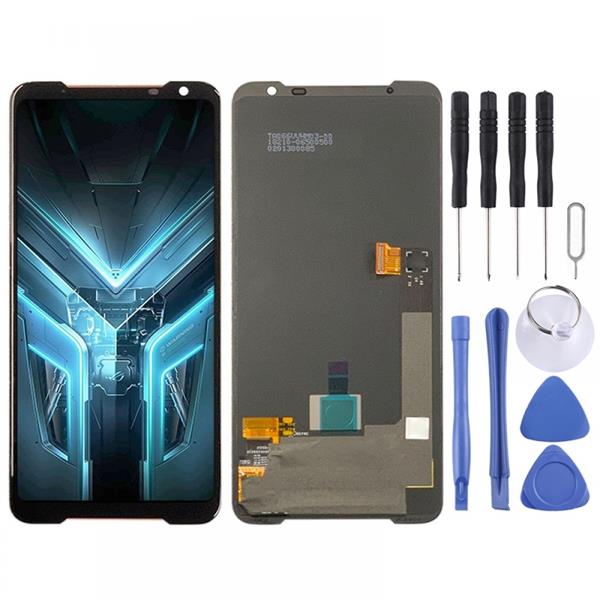 AMOLED Material LCD Screen and Digitizer Full Assembly for Asus ROG Phone 3 ZS661KS (Black) Asus Replacement Parts Asus ROG Phone 3 ZS661KS
