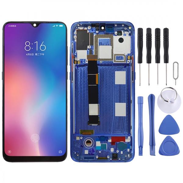 Original AMOLED Material LCD Screen and Digitizer Full Assembly with Frame for Xiaomi Mi 9 (Blue) Xiaomi Replacement Parts Xiaomi Mi 9