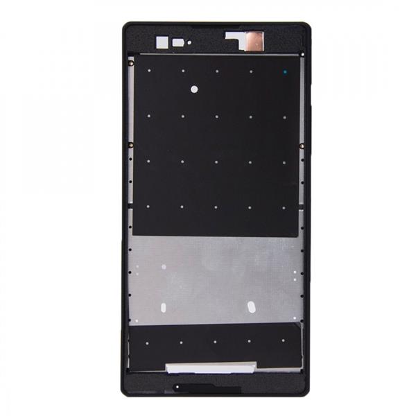 Front Housing  with Adhesive Sticker for Sony Xperia T2 Ultra(Black) Sony Replacement Parts Sony Xperia T2 Ultra
