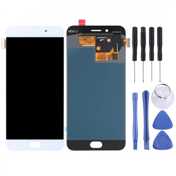 LCD Screen and Digitizer Full Assembly for OPPO R9s(White) Oppo Replacement Parts Oppo R9s