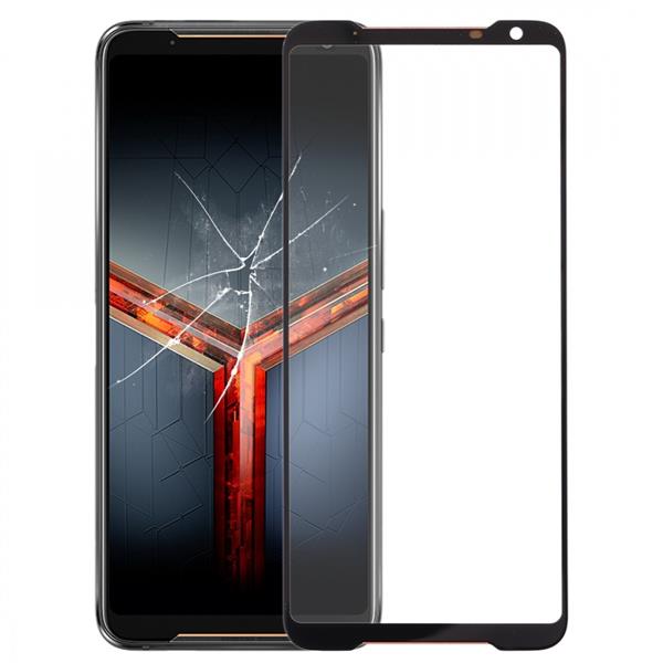 Front Screen Outer Glass Lens for Asus ROG Phone II ZS660KL (Black) Asus Replacement Parts Asus ROG Phone II