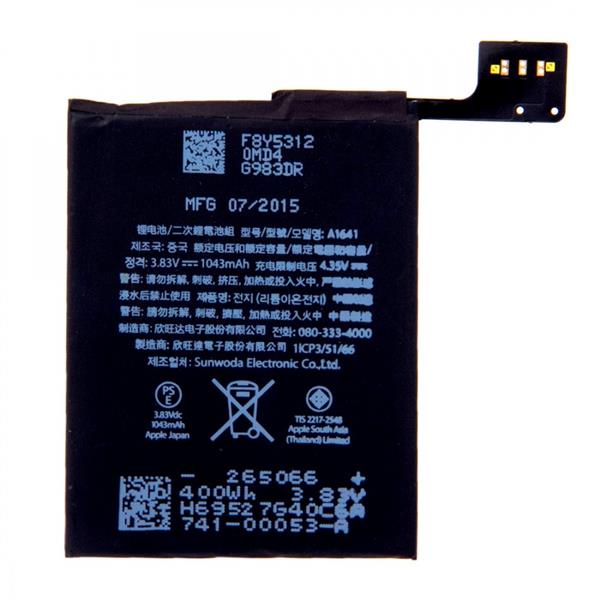 1043mAh Rechargeable  Li-ion Battery  for iPod Touch 6 iPhone Replacement Parts Apple iPod touch 6