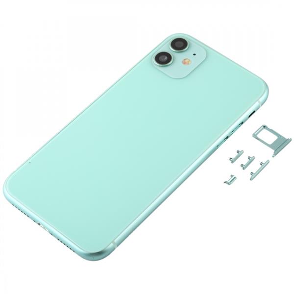 Back Housing Cover with Appearance Imitation of i11 for iPhone XR (with SIM Card Tray & Side keys)(Green) iPhone Replacement Parts Apple iPhone XR