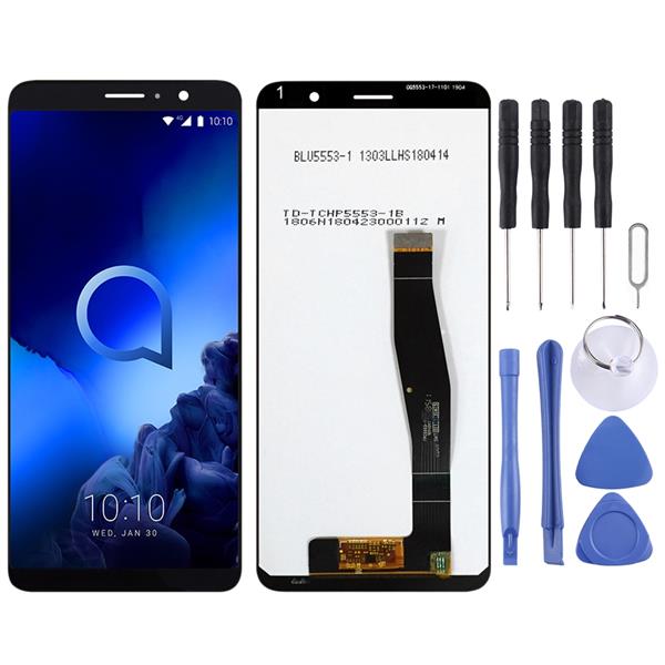 LCD Screen and Digitizer Full Assembly for Alcatel 1x (2019) 5008 (Black)  Alcatel 1x