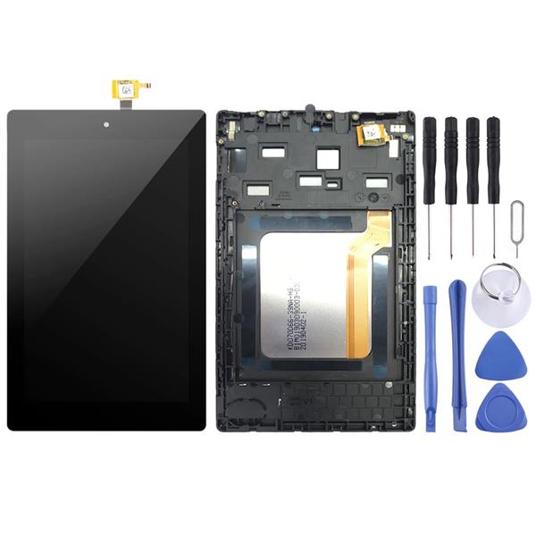LCD Screen and Digitizer Full Assembly With Frame for Amazon Kindle Fire HD 7 2017 SR043KL (Black)  Kindle Fire 7 2017