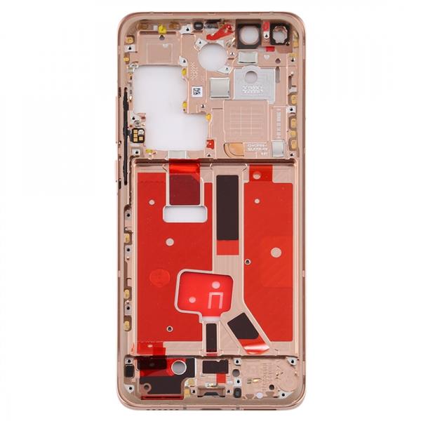 Original Middle Frame Bezel Plate with Side Keys for Huawei P40 Pro (Gold) Other Replacement Parts Huawei P40 Pro