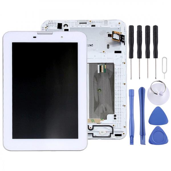 LCD Screen and Digitizer Full Assembly with Frame for Lenovo IdeaTab A3000(White) Other Replacement Parts Lenovo IdeaTab A3000