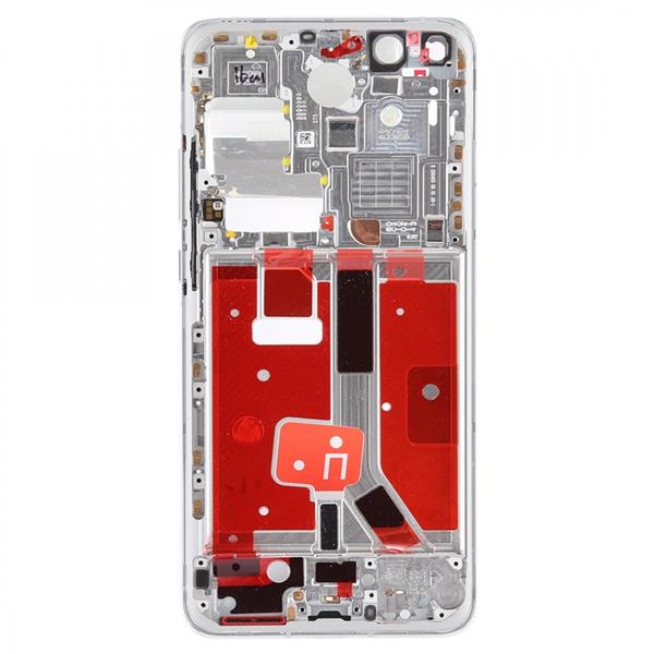 Original Middle Frame Bezel Plate with Side Keys for Huawei P40 Pro (Silver) Other Replacement Parts Huawei P40 Pro