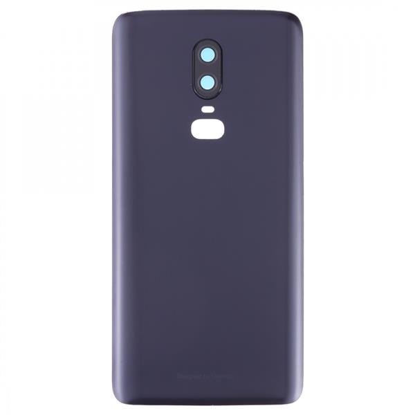 Frosted Battery Back Cover with Camera Lens for OnePlus 6(Black) Other Replacement Parts OnePlus 6